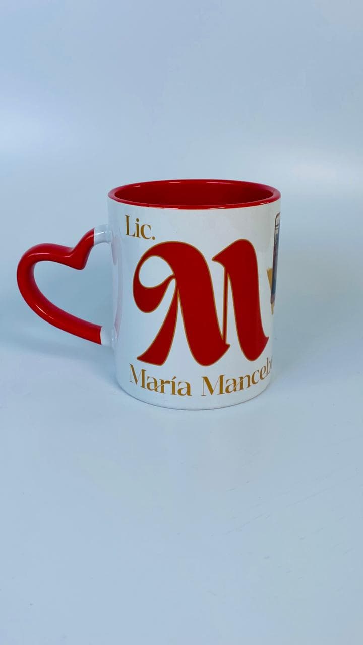 Taza aza de Corazón Roja