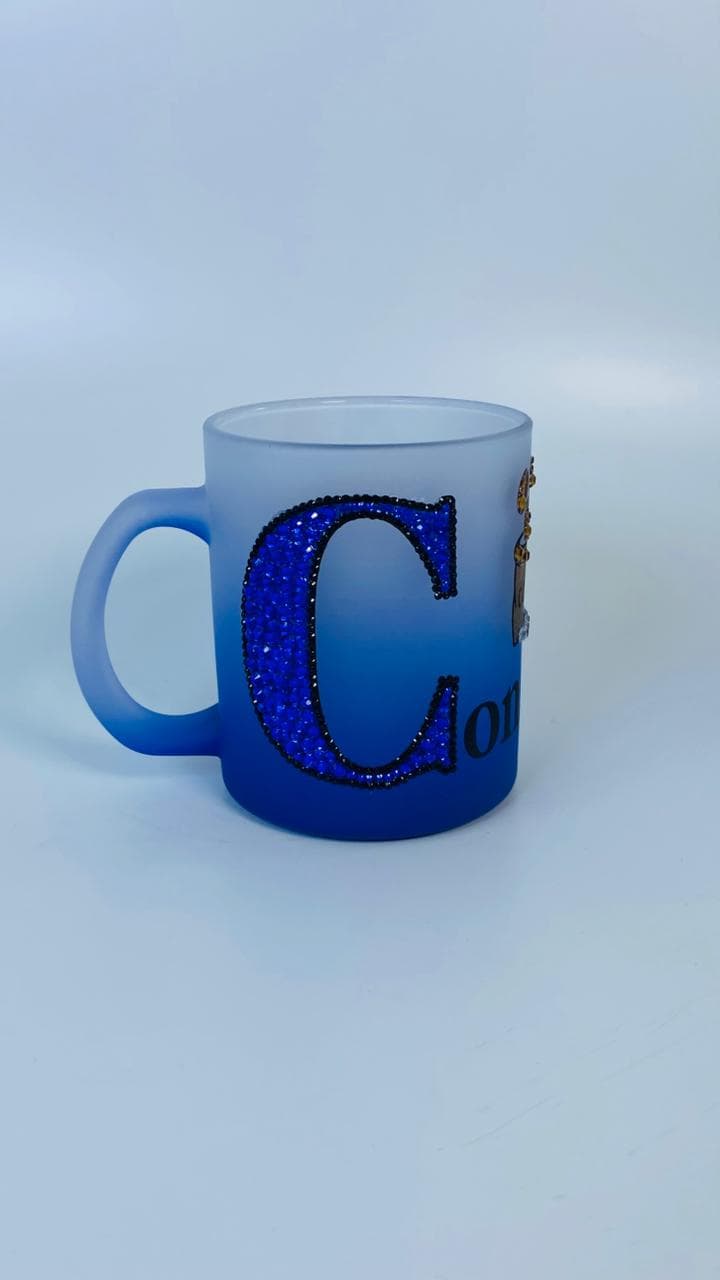 Taza Frosted Azul